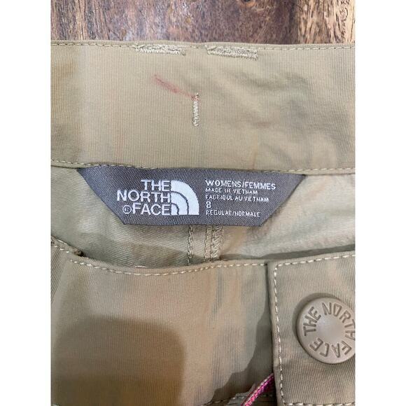 The North Face Women's Beige Flat Front Cargo Pants Size 8 - Picture 3 of 4
